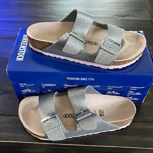 Birkenstock Arizona Sparkling Silver